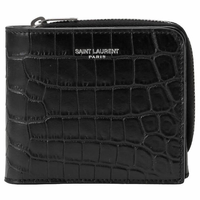 Saint Laurent(サンローラン)のサンローラン 二つ折財布 556268 DZEDE 1000 メンズ メンズのファッション小物(折り財布)の商品写真