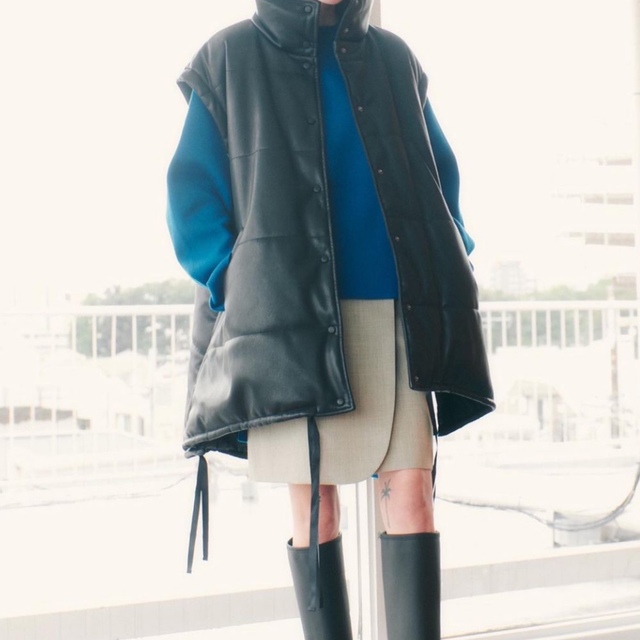 LE CIEL BLEU  2way Padded Cocoon Coat