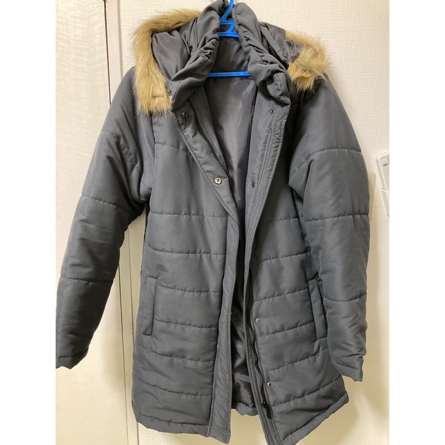 小顔みせファー付き中綿コート L レディースのジャケット/アウター(ダウンコート)の商品写真