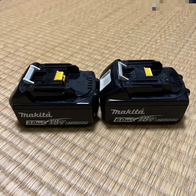 工具/メンテナンスマキタバッテリー　18v3.0Ah 6.0Ah