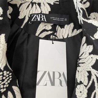 ZARA - 【新品】サイズXS◇ZARA◇ジャガードフラワージャケット◇刺繍