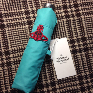 ヴィヴィアンウエストウッド(Vivienne Westwood)の新品 ヴィヴィアンウエストウッド 折りたたみ傘 ブルーグリーン vivienne(傘)