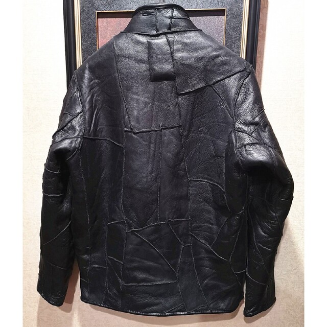 新品 ポーランド製 BOLINI 最上級羊革ムートン レザージャケットXL