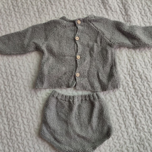 zara baby　ライスステッチ セットニットセットアップ