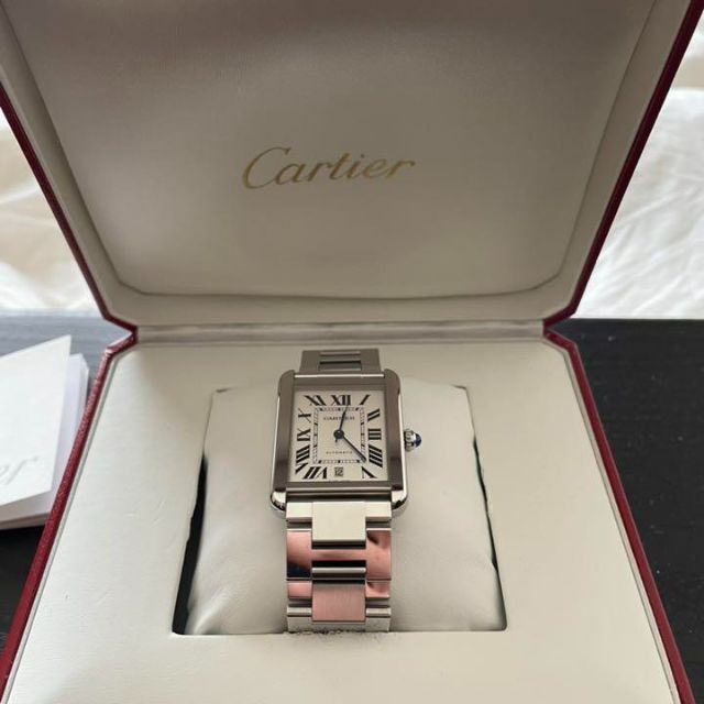 100％品質 Cartier - XL solo tank Cartier カルティエ　タンク　ソロ　XL 腕時計