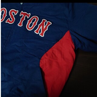 MLB ボストン・レッドソックス ナイロンジャケット 古着 刺繍ロゴ