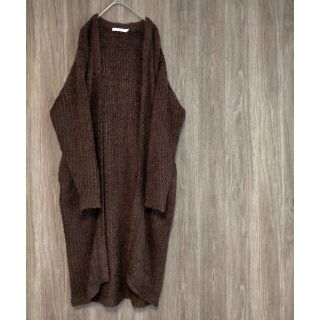 マウジー(moussy)のMOUSSY ロングニットガウン(カーディガン)