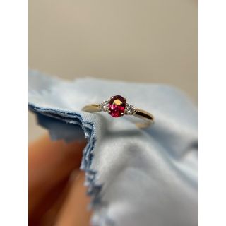 【Kさんお取り置き】ルビー リング 0.34ct K18ピングゴールド (リング(指輪))