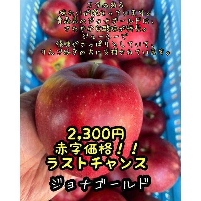 食べ納め　大特価　ラストチャンスりんご(ジョナゴールド) 訳あり7〜8キロほど 食品/飲料/酒の食品(フルーツ)の商品写真