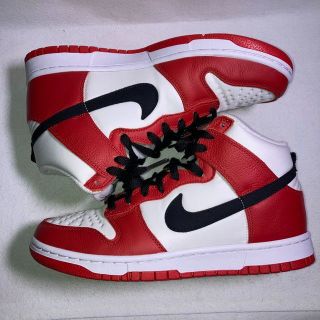 NIKE ダンク ハイ 白 × 赤
