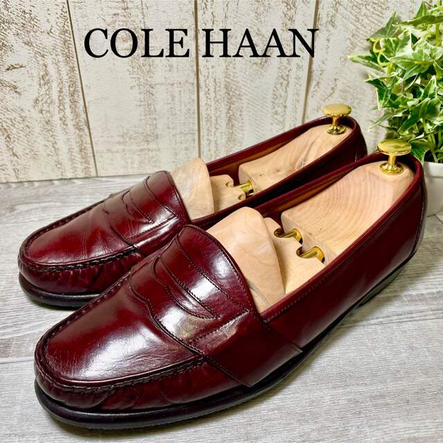 Cole Haan(コールハーン)のアサイラム様専用 COLE HAANイタリア製27コインローファー バーガンディ メンズの靴/シューズ(ドレス/ビジネス)の商品写真