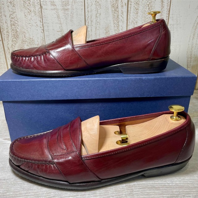 Cole Haan(コールハーン)のアサイラム様専用 COLE HAANイタリア製27コインローファー バーガンディ メンズの靴/シューズ(ドレス/ビジネス)の商品写真
