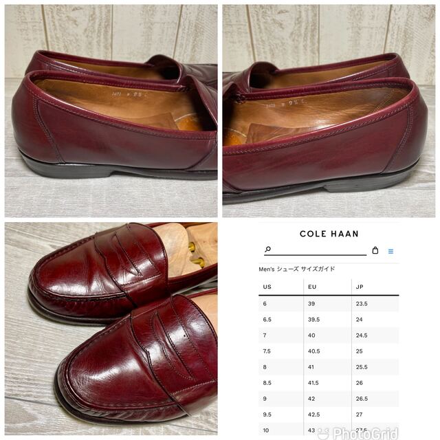 Cole Haan(コールハーン)のアサイラム様専用 COLE HAANイタリア製27コインローファー バーガンディ メンズの靴/シューズ(ドレス/ビジネス)の商品写真