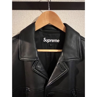 Supreme21ss Braided Leather Overcoat