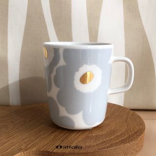 マリメッコ(marimekko)の新品 marimekko UNIKKO ウニッコ マグカップ アイシーグレー(食器)