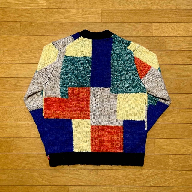 19ss Supreme Patchwork Mohair Cardigan