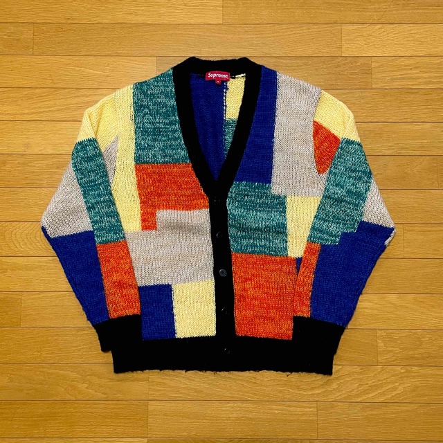 19ss Supreme Patchwork Mohair Cardigan