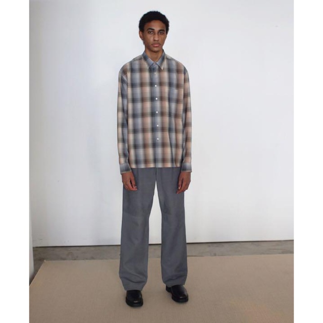 AURALEE 20AW SUPER LIGHT CHECK SHIRTS