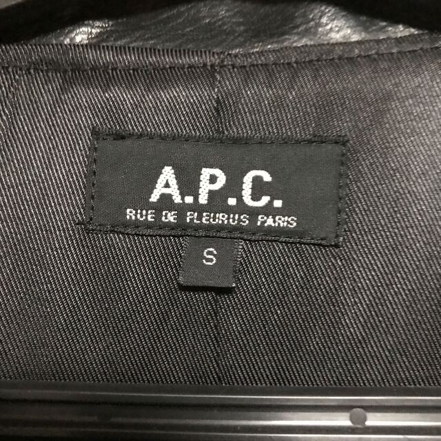APC ホースレザー　ハーフコート　厚手レザー　馬革　ホースハイド　Lサイズ