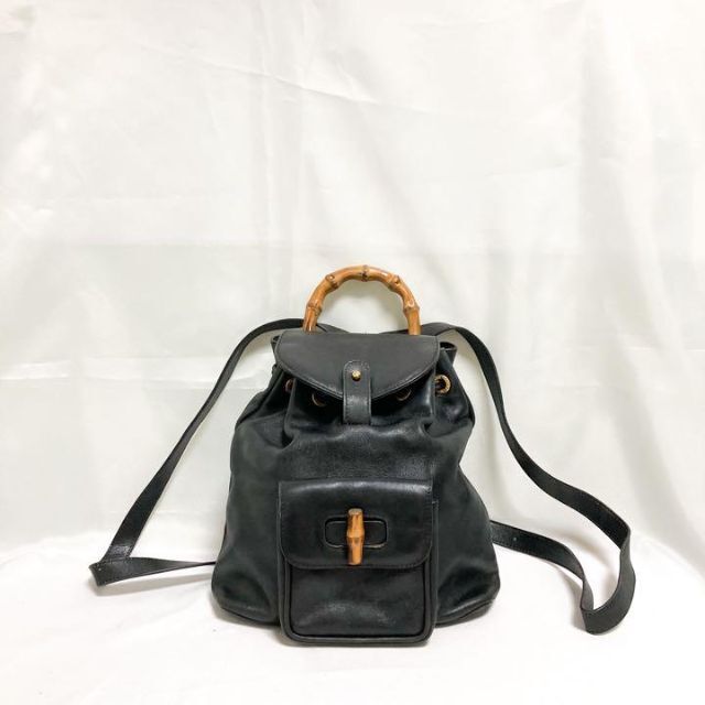 GUCCI グッチ バンブー リュック ミニリュック レザー ヴィンテージ