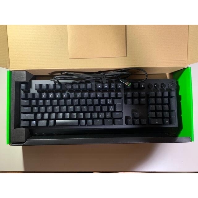 Razer(レイザー)のRazer ゲーミングキーボード BLACKWIDOW V3 PRO GREEN スマホ/家電/カメラのPC/タブレット(PC周辺機器)の商品写真