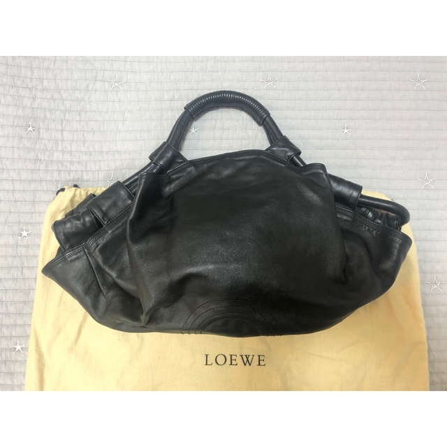 LOEWE(ロエベ)の年末年始のみお値下げ中⭐︎　*ロエベ*　ナッパアイレ　バッグ　レザー　ブラック レディースのバッグ(ハンドバッグ)の商品写真