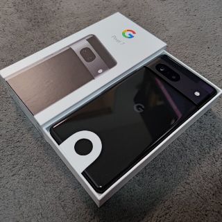 グーグルピクセル(Google Pixel)の新品同様 Pixel7 128GB 黒 ブラック SIMフリー obsidian(スマートフォン本体)