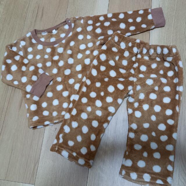 もこもこパジャマ　80㎝ キッズ/ベビー/マタニティのベビー服(~85cm)(パジャマ)の商品写真
