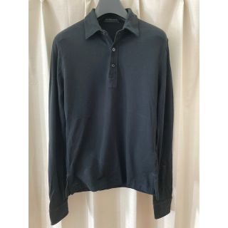 ポロラルフローレン(POLO RALPH LAUREN)の美品レア RALPH LAUREN BLACK長袖ポロシャツ (ポロシャツ)