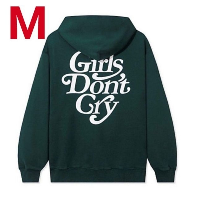 Girls Don't Cry Logo Hoodie GREEN 緑 Mサイズ メンズのトップス(パーカー)の商品写真