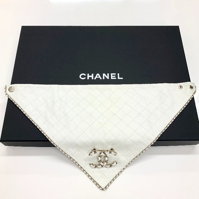 CHANEL(シャネル)の5336 シャネル ココマーク ラムスキン チェーン バンダナ ブローチ レディースのアクセサリー(ブローチ/コサージュ)の商品写真