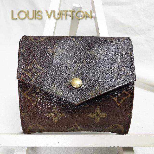 LOUIS VUITTON(ルイヴィトン)のルイヴィトン モノグラム 折財布 ポルトモネ カルトクレディ 旧型 M61660 レディースのファッション小物(財布)の商品写真