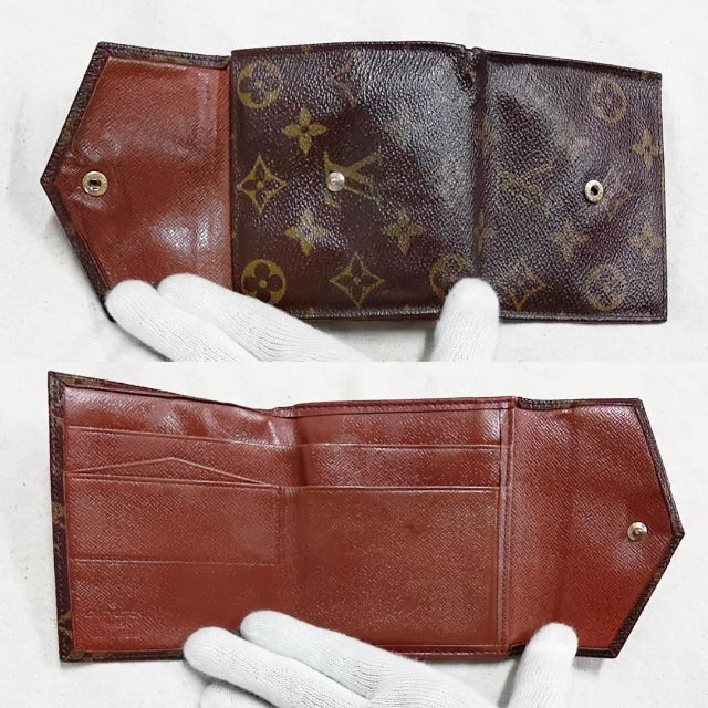 LOUIS VUITTON(ルイヴィトン)のルイヴィトン モノグラム 折財布 ポルトモネ カルトクレディ 旧型 M61660 レディースのファッション小物(財布)の商品写真