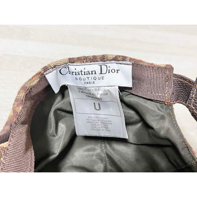 Christian Dior(クリスチャンディオール)のChristian Dior クリスチャンディオール トロッターロゴキャップ 茶 レディースの帽子(キャップ)の商品写真