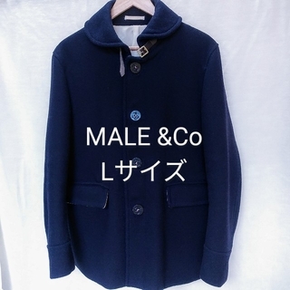 【美品】MALE\u0026CO　メイルアンドコー　コート　ジャケット　ネイビー　高級　M