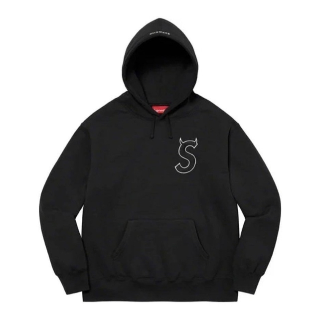 Supreme S Logo Hooded Sweatshirt 黒／XXLパーカー