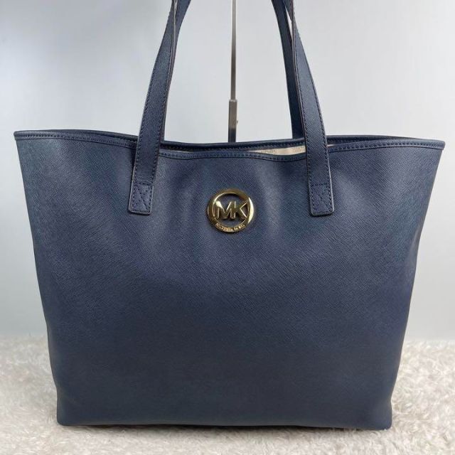 安い初売 ✨美品✨MICHAELKORS マイケルコース トートバッグ ネイビー