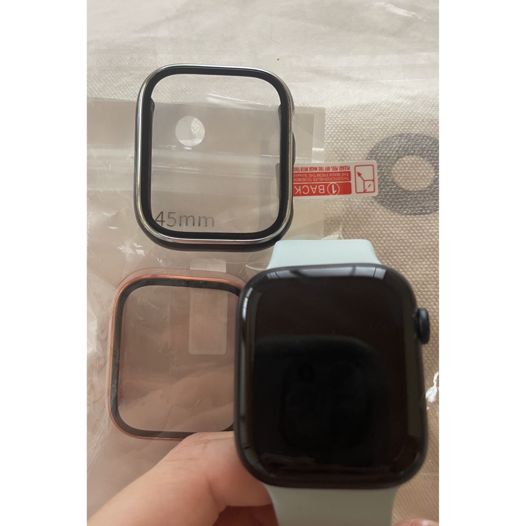 Apple Watch 8 GPS モデルmmミッドナイト ケース付きの通販 by