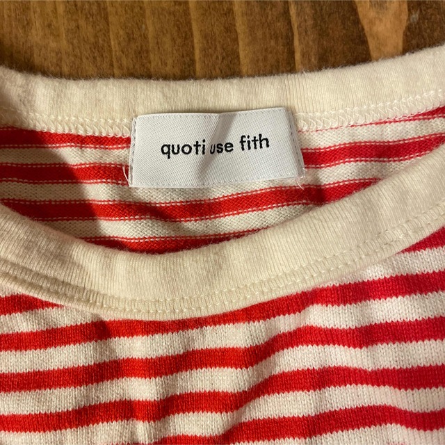 待望☆】 quoti use fith ボーダー スウェット