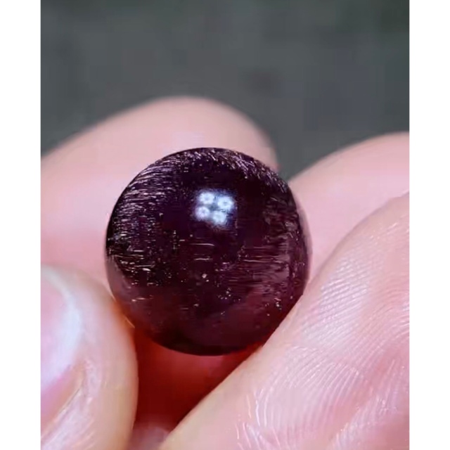 ⭐︎【高級】フラワー パープルルチル スーパーセブン 丸玉 13.5mm