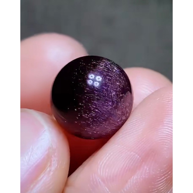 ⭐︎【高級】フラワー パープルルチル スーパーセブン 丸玉 13.5mm