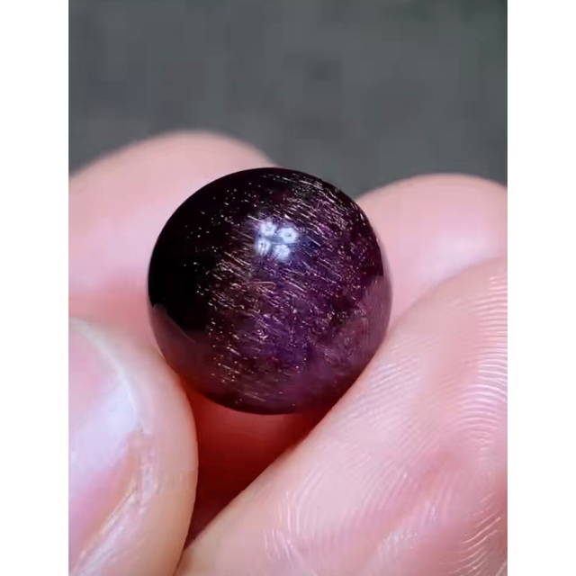 ⭐︎【高級】フラワー パープルルチル スーパーセブン 丸玉 13.5mm