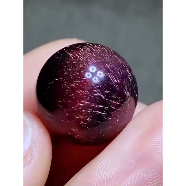 ⭐︎【高級】フラワー パープルルチル スーパーセブン 丸玉 18.1mm