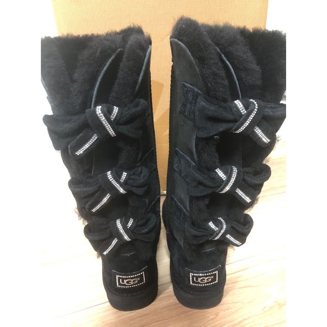 専用 UGG アメリー AMELIE 定価69800円 ブラック スワロフスキーブーツ