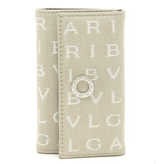 BVLGARI - ブルガリ ロゴマニア 6連 キーケース キャンバス レザー