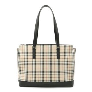 新品】BURBERRY バーバリー バケットバッグ ショルダー チェック 黒-