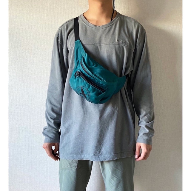 Eddie Bauer(エディーバウアー)の珍品 90s eddie bauer 2way ボディーバッグ  ウエストポーチ メンズのバッグ(ウエストポーチ)の商品写真