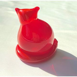 イッタラ(iittala)のご予約品 Inkeri Toikka ネコ Kissa 赤(置物)