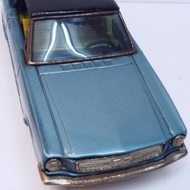 BANDAI - バンダイ【 フォード マスタング青】SPORTS CAR SERIESブリキ