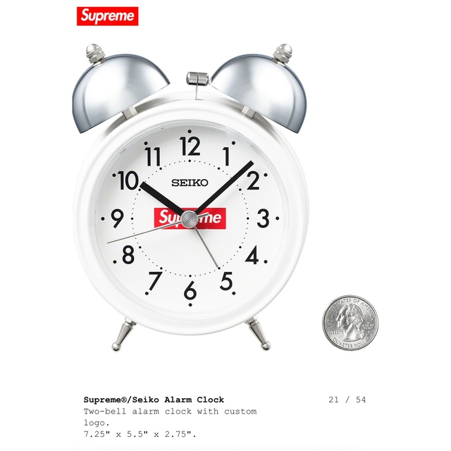 supreme seiko alarm clock 目覚まし時計